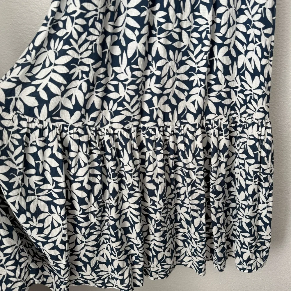 Abercrombie & Fitch Maxi Floral Dress Navy Vacation Resortwear Cruise Wedding S‎